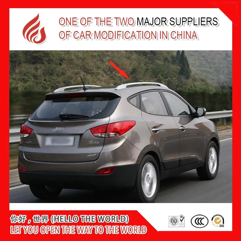 Hot sale Aluminium alloy sticker install side rail bar roof rack for IX35 2010 2011 2012 2013 2014 2015 2016 2017 | Автомобили и
