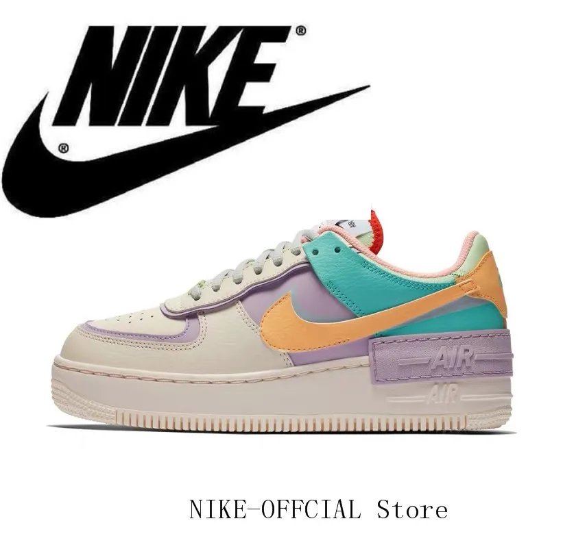Nike Air Force 1 Af Vrouwen Demping Sneakers Candy Wit Roze Paars Maat 36  40 CI0919 101|Skateboarden| - AliExpress