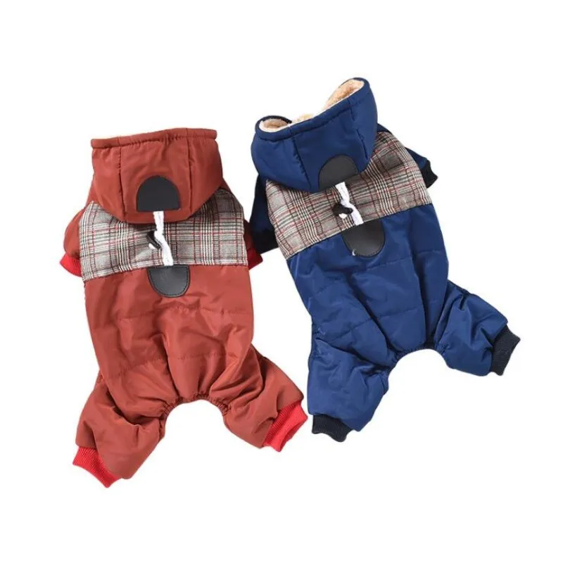 

Popular Quality Pattern Hooded Pet Dogs Winter Coat Thickness Dogs Clothes S to Xl New Dogs Clothing