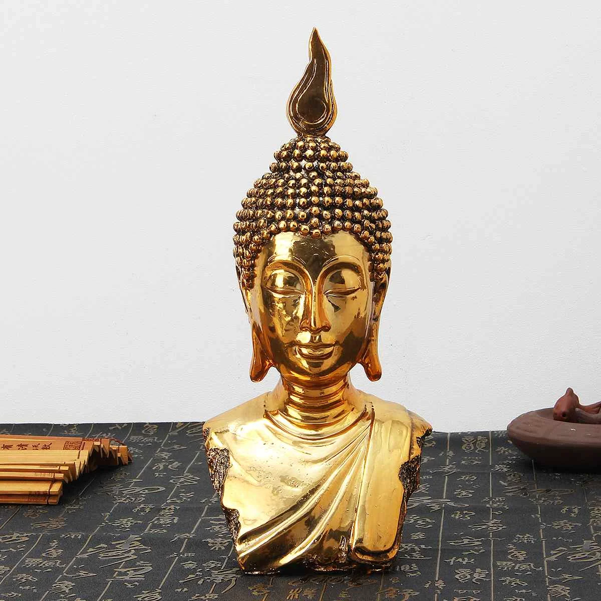 NEW Buddha Statue Resin Thailand Buddha Sculpture Hindu Fengshui Figurine Meditation Miniature Home Decor