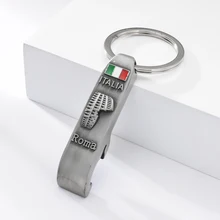 Vicney Italy Roma Key Cahin открывашка для пива, подвеска для ключей, винтажный рисунок Колизея, брелок для ключей, Италия, Roma, Туристический Сувенирный брелок