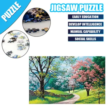 

1000 Pieces Adult Puzzle Jigsaw Landscape Puzzles Educational Toys For Home Holiday Game Animation Pairing Puzzles Gift 2020 New