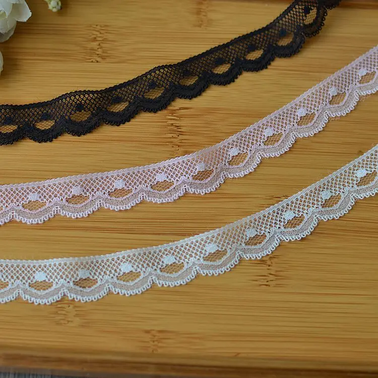 

30Meters Black Pink White Lace Trims for Handmade DIY Sewing Garments Accessories Wedding Deco Gift Packing 18mm