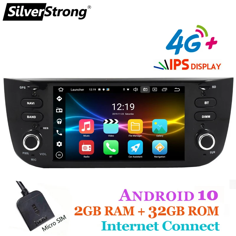 SilverStrong DSP Android радио для Grande Punto Linea Авторадио автомобильный мультимедийный плеер