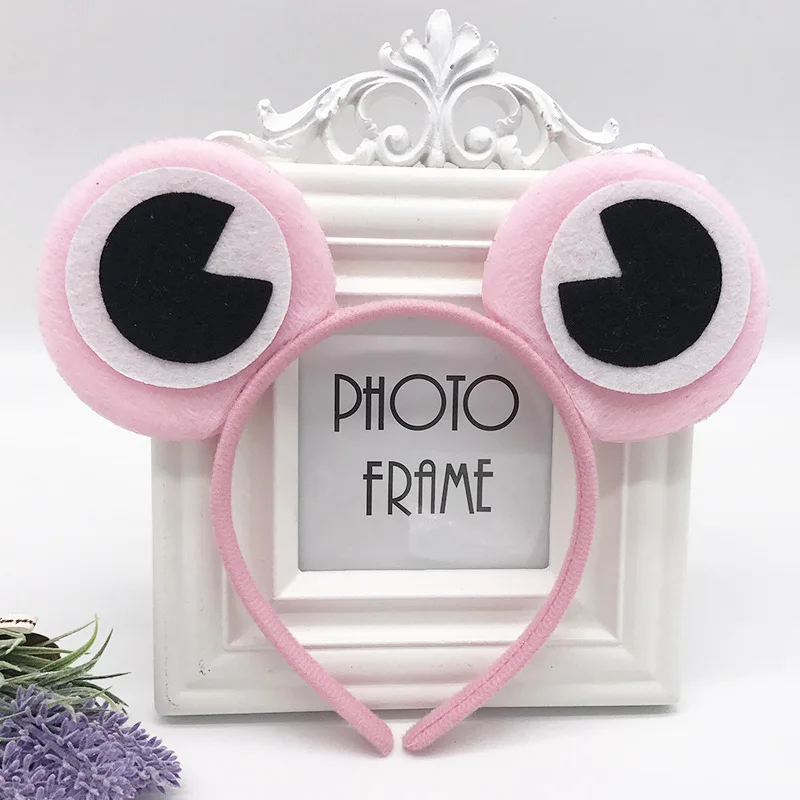 pink Новое поступление, женские повязки на голову с ушками лягушки, вечерние повязки на голову для девушек, головные уборы, аксессуары для волос - Цвет: pink