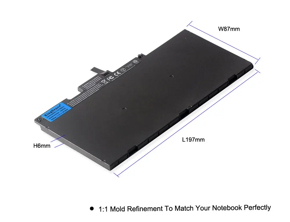 Аккумулятор KingSener CS03XL для HP EliteBook 740 745 840 850 G3 G4 ZBook 15u mt43 HSTNN IB6Y DB6U 800513 001 800231