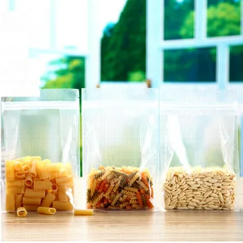 

10Pcs PET Transparent Octagonal Sealing Bag Organ Food Self-Sealing Zipper Packaging Bag