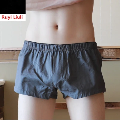 

Men's underwear arlo trousers low-waist casual cotton woven network will be home shorts summer cotton loose-RY