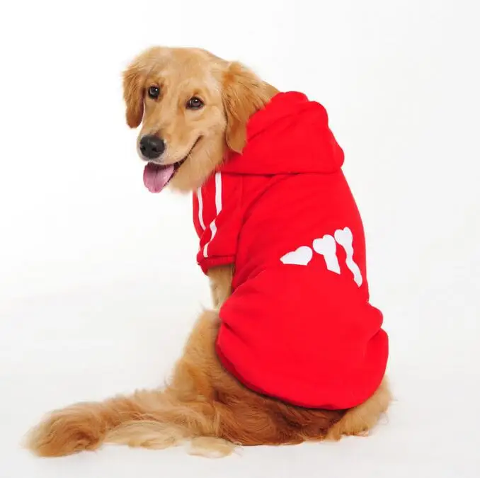 

3XL-9XL Retriever Hoodies Sweatshirt For Golden Retriever Dogs Winter Thick Large Dog Overalls Jumpsuit Coat Bulldog Jacket