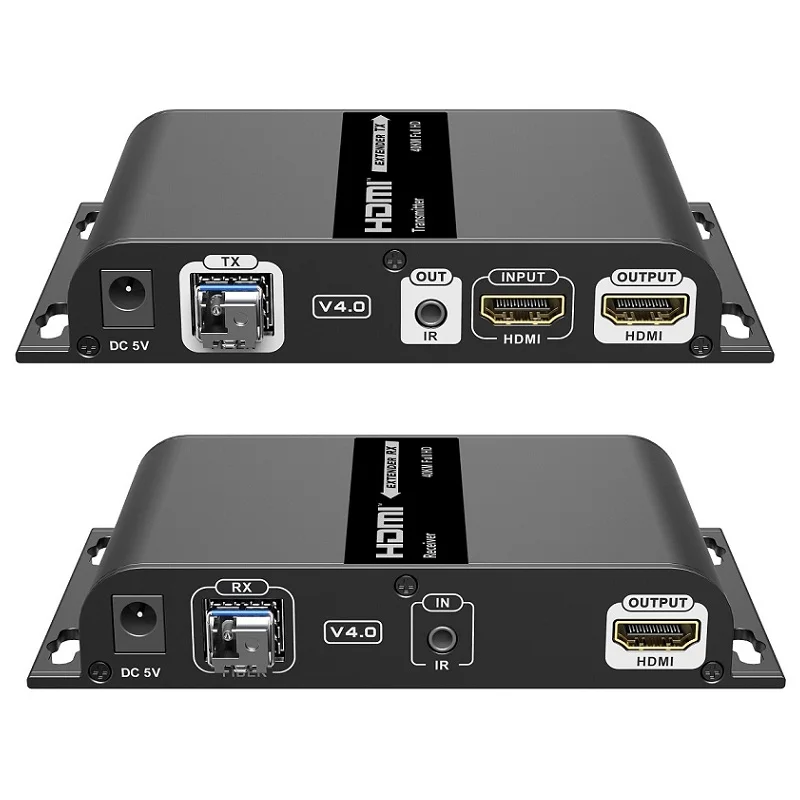LKV378A-V4.0 HDMI-совместимый удлинитель с одномодовым оптическим волокном SMF(LC) до 40 км