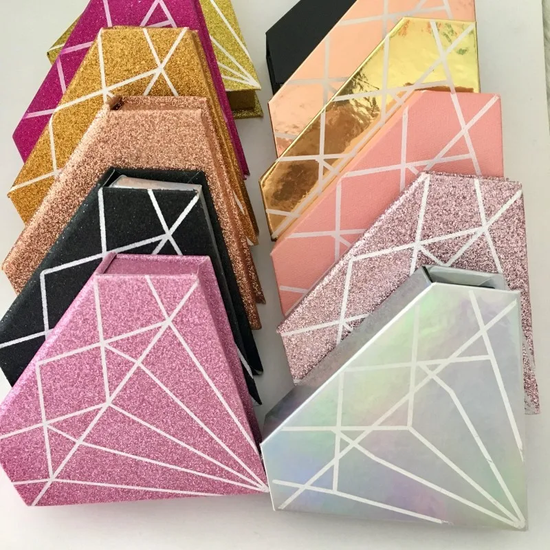 

Lash Box 10pcs/lot Diamond Eyelashes Packaging Fit Regular Mink Lashes