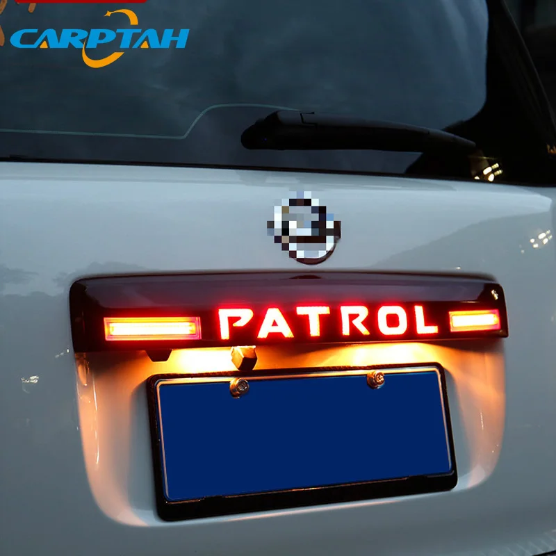 Carptah задний бампер багажник задний светильник для Nissan Patrol Y62- Автомобильный светодиодный указатель с отражателем Предупреждение льный светильник