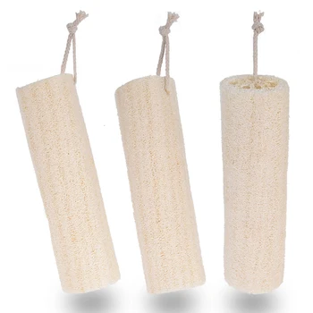 

3pcs Natural Kitchen Loofah Dish Non-stick Oil Brush Cleaning Scouring Pad Compostable Bath Sponge Body Exfoliating Scrubber