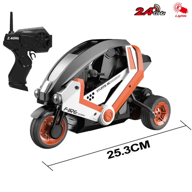 1:8 2.4G Large RC Car Remote Control Stunt Motorcycles Children's Electric Racing Motorbike with Cool Light Toys for Boys Gifts 5