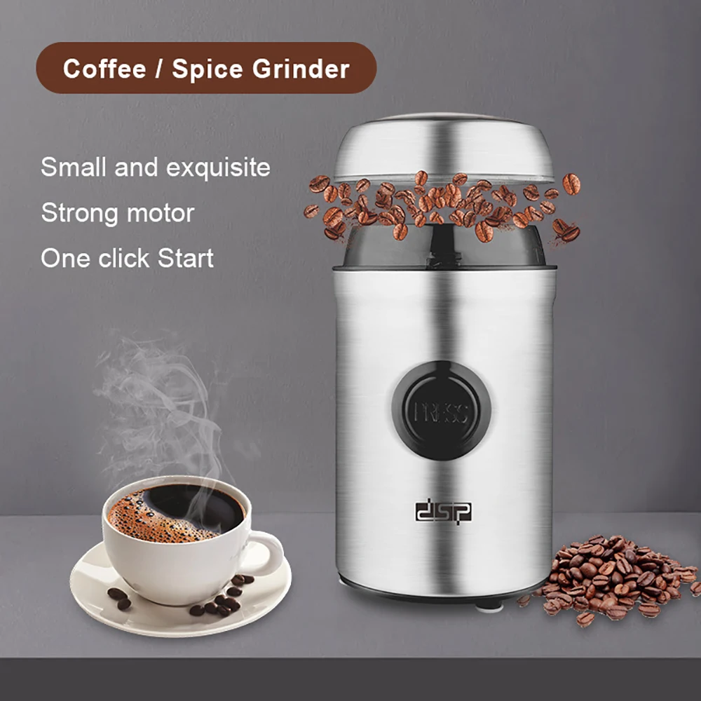 

Mini Electric Coffee Grinder Home Multifunction Automatic Portable Grinder Coffee Kitchen Stainless Steel Washable Weed Grinder