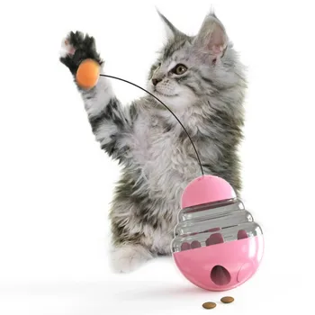 

Interactive Cat Toy IQ Treat Ball Smarter Pet Toys Food Ball Food Dispenser For Cats Playing Training Balls Pet Supplies