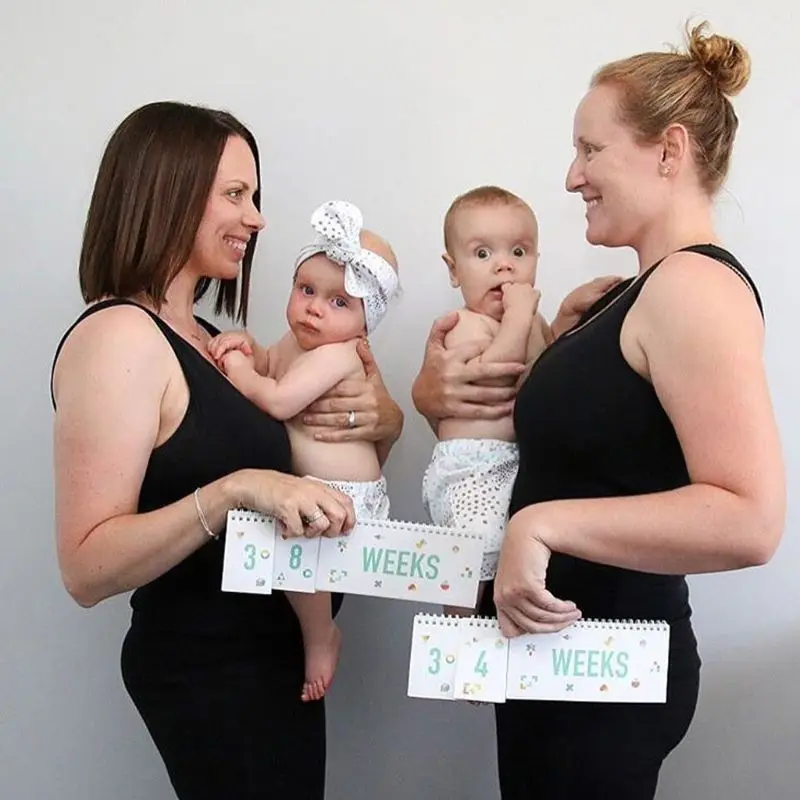 Забавный фон для фотосъемки малышей с изображением месяца и карты для беременных, праздничный альбом