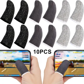 

10PCS Beehive Sleep-proof Sweat-proof Professional Touch Screen Thumbs Finger Sleeve for Pubg Mobile Phone Game Gaming Gloves