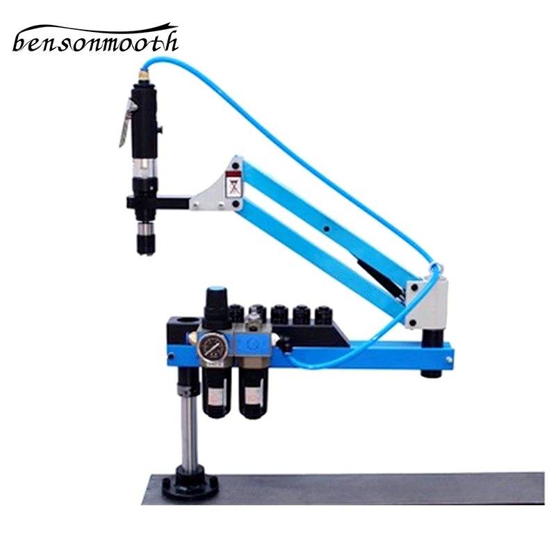 Universal Flexible Arm Pneumatic Air Tapping Machine 360° Angle 1000mm M3-M12 