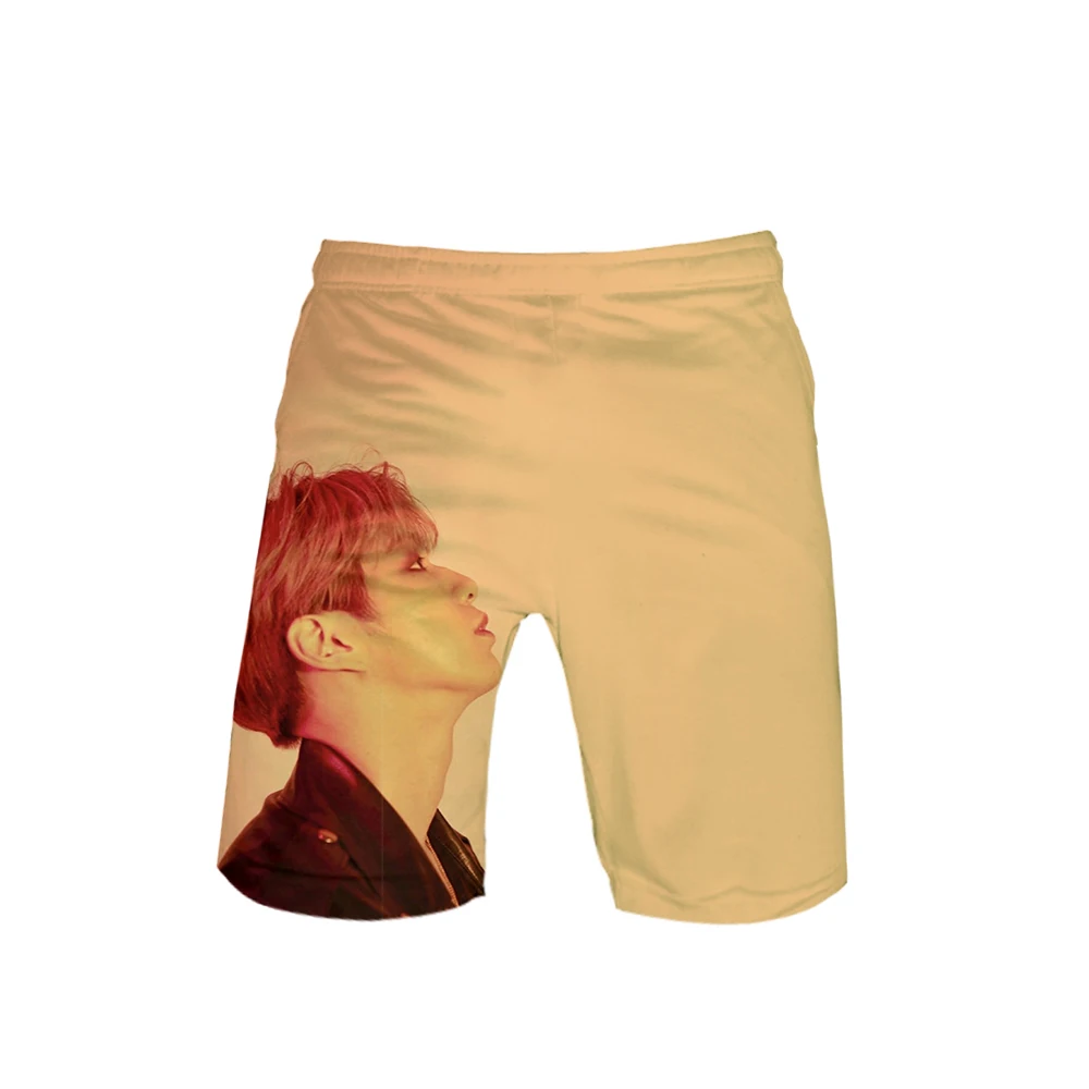 Korean male singer Kang Daniel 3D print summer men fashion trend shorts popular casual summer Cool shorts New