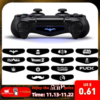 

4pcs /set LED Light Bar Skin Stickers For Playstaion4 PS4 Gamepad light Cover Bar Stickers For PS4 Controller
