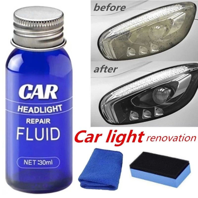 30ml Car Light Cleaner Auto Headlight Restoration Fluid for Renault