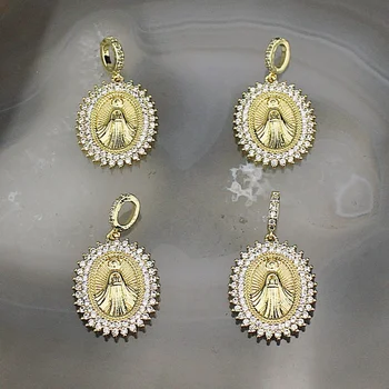 

17*21mm 10pcs/lot Fashion religion cz charm ,delicate cubic zircon micro pave charm pendant,plating religion component