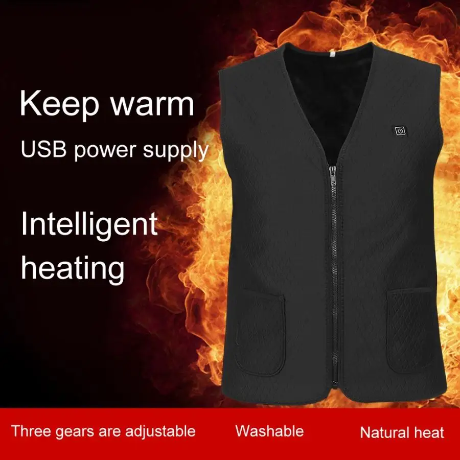 Интеллектуальный Электрический согревающий пояс моющийся Регулируемый Теплый сохраняющий тепло жилет подтяжки поддержка
