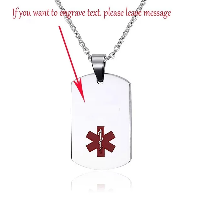 silver medical alert dog tags