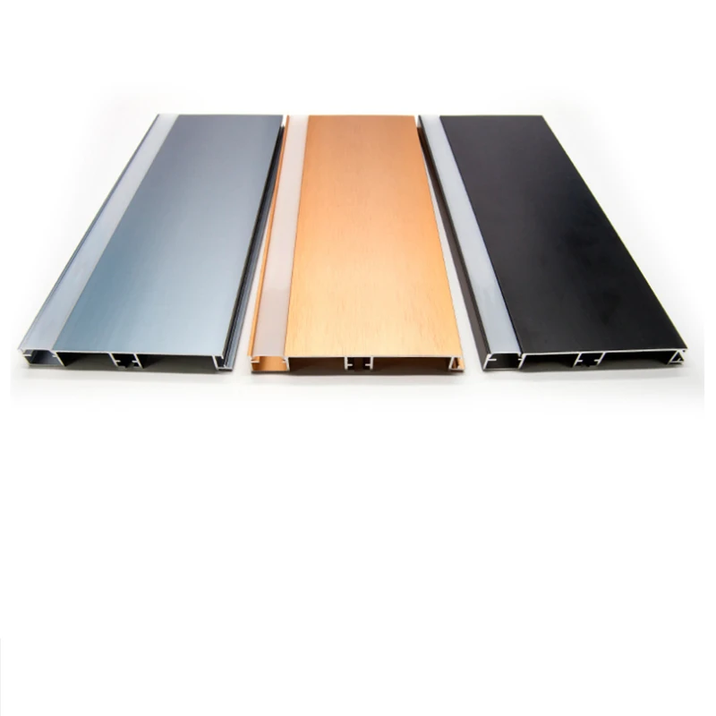 

9Pcs Of 1M 40Inch Skirting line LED Aluminum Profile , Cement Wall Base Recessed Surface Mounted Linear Corridor Diffuser
