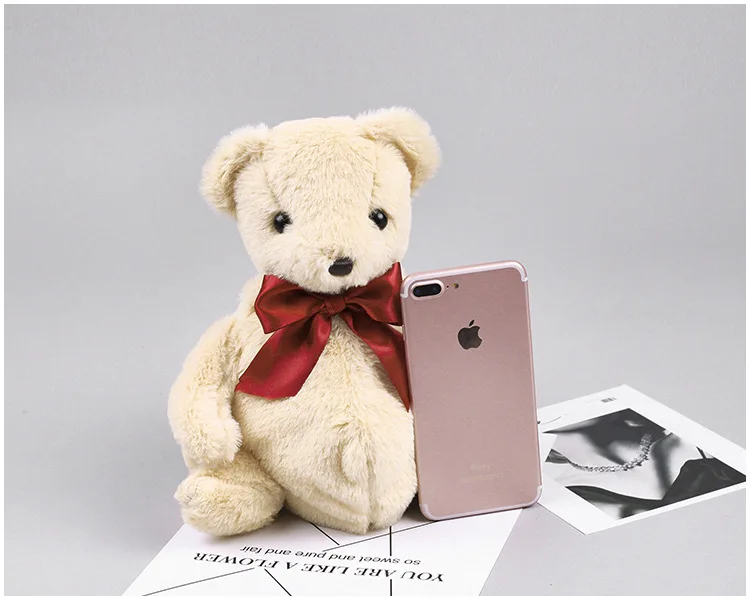 Cartoon brown teddy bear Baby plush backpack Cute big belly litter bear doll Animal backpack plush toy girls bags gift schoolbag