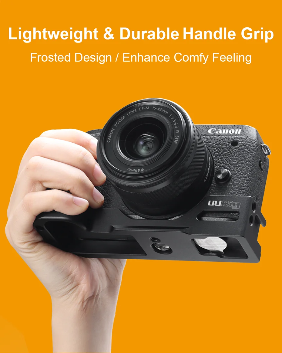 UURig R029 микрофон L Пластина для Canon M6 Mark II металлическая пластина быстрого крепления Холодный башмак 1/4 винт