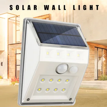 

Solar Motion Sensor Outdoor Wall Light Waterproof 14/56LED Garden Courtyard Lamp Transparent Solar Copper Bulb Porch Lights