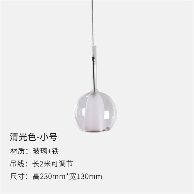 nordic bottle colored glass led pendant lights designer hanging lamp living room bar villa luminaire home deco kitchen fixtures - Цвет корпуса: Y