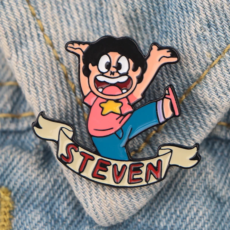 P3069 Dongmanli Steven Universe металлические эмалированные булавки и броши для женщин и мужчин нагрудные булавки рюкзак сумки шляпа значок подарки для детей