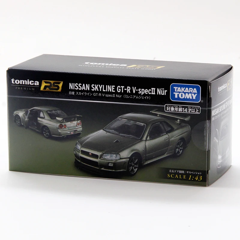 Takara Tomy Tomica Premium RS 1:43 Nissan GT R SKYLINE V spec II Nur Ограниченная серия металлический литой