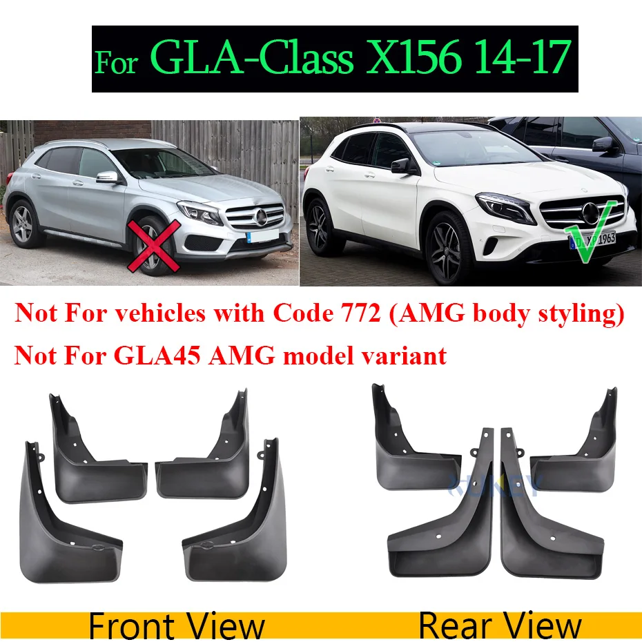 Брызговики для Mercedes Benz GL Class X164 GLA X156 GLE W166 V167 GLK X204 M W164 S W221 V221 GLC|Грязезащита| |