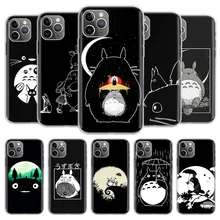 

Cute Totoro Ghibli Miyazaki Anime Cover Phone Case For iPhone 13 12 11 Pro 7 6 X 8 6S Plus XS MAX + XR Mini SE 5S Coque Shell