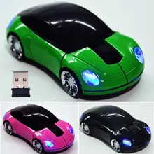 2,4G автомобиль форма Беспроводная оптическая мышь Мыши для ноутбука ПК usb-приемник