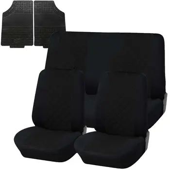 

COPRISEDILI UNIVERSALI TRAPUNTATO CON TAPPETINI GOMMA- NERO NERO