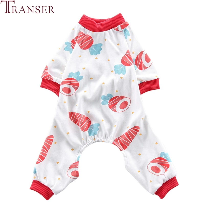 Transer одежда для сна, удобная хлопковая одежда для собак и кошек, комбинезоны с четырьмя ножками для маленьких детей, комбинезоны с собаками и щенками, Прямая поставка 908