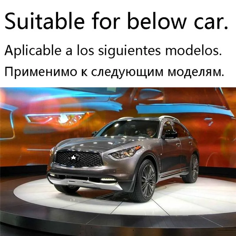 Дверные ручки пепельница интерьерные декоративные автомобильные модифицированные аксессуары яркие блестки крышки протектора 18 19 для Infiniti QX70