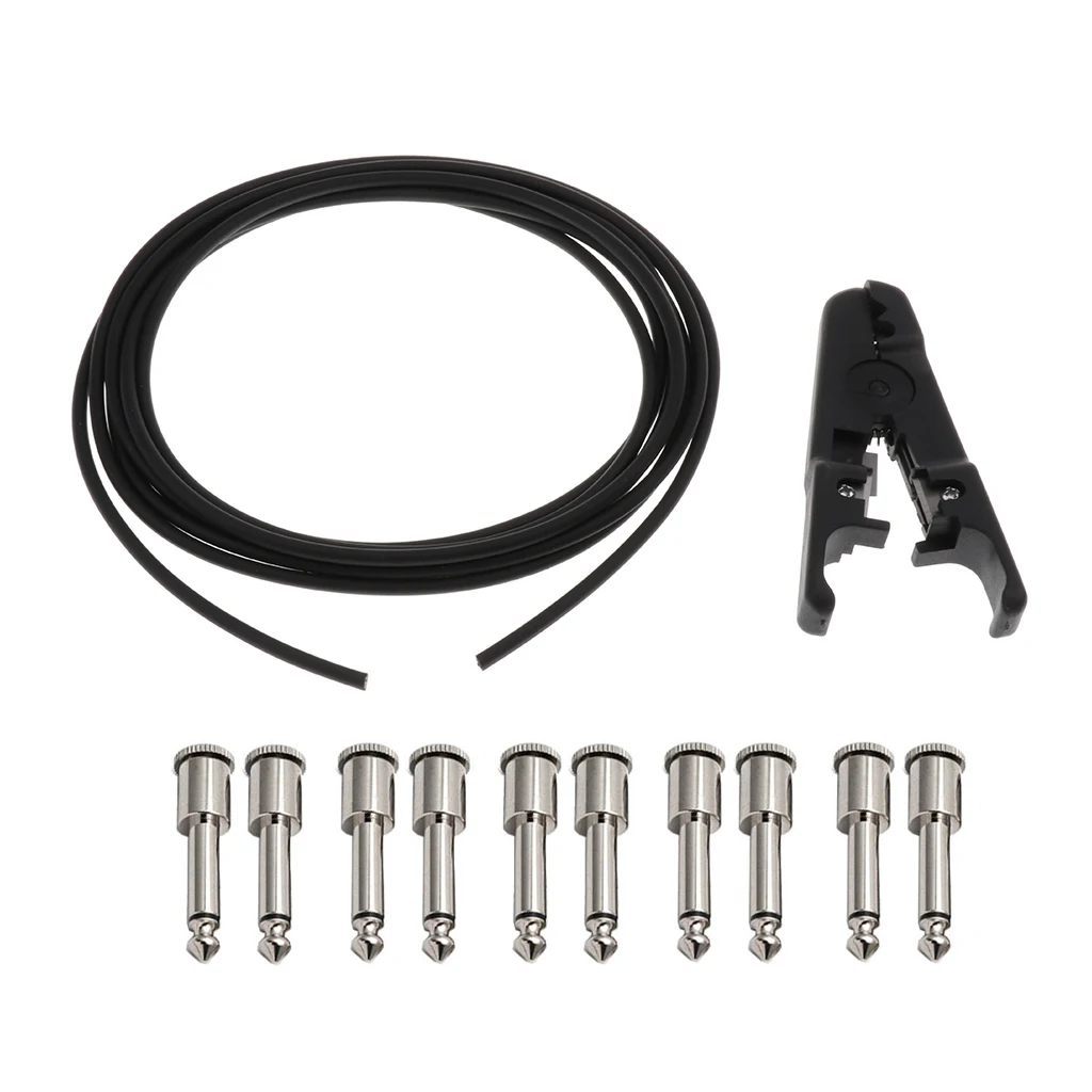 

DIY 6.35mm Stereo Audio Cable+Wire Cutter for Electric Guitar Amp Amplifier Mixer