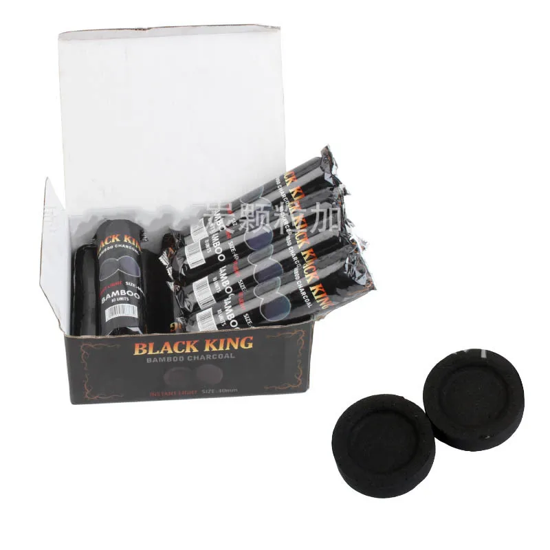 100 Pieces Per Pack 40mm Scentless Carbon Quick-light Premium Coconut Hookah Shisha Incense Charcoal Round Smokeless Coal | Дом и сад