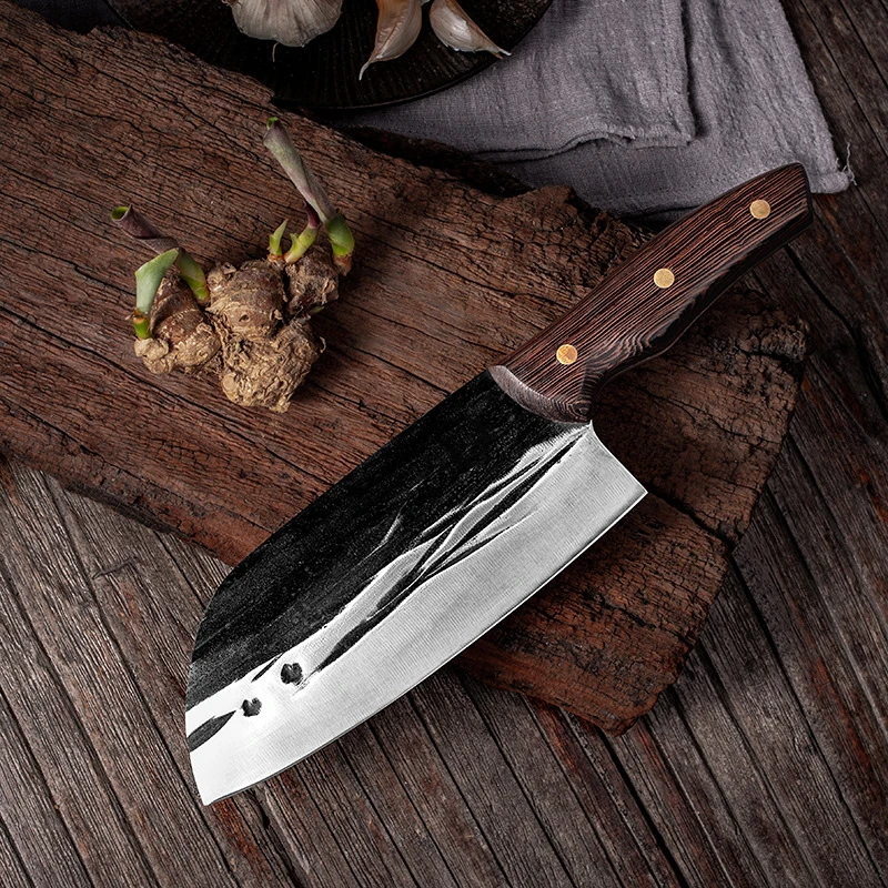 

New Slaughter Knife Cutting Meat Multi-purpose Knives Hand Forging Kitchen Chef Tools Cooking Slicing Chopper Chinese Cleaver