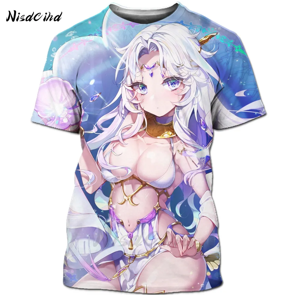 Hentai Shirt Men 3d Print Japan Sexy Girl Anime T Shirt Short Sleeve T-shirt Waifu Bikini Cosplay Hip-Hop Streetwear Funny Shirt (10)