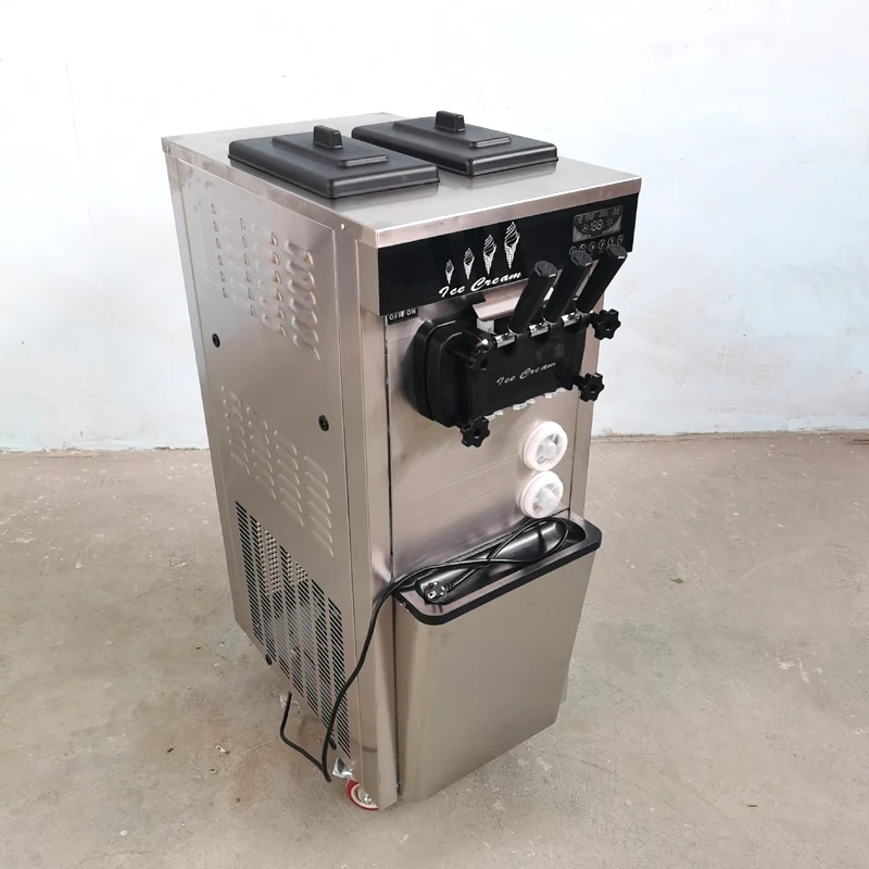 

Factory Direct Sales Of High-Quality Soft Ice Cream Machine Commercial Three-Flavor Ice Cream Maker High Quality And Low Price S