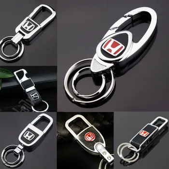 

Metal Car Key Ring Keychain Keycase for Honda Accord 2008 City Fit CRV Civic Jade H-RV Mugen Odyssey Car Styling Accessories