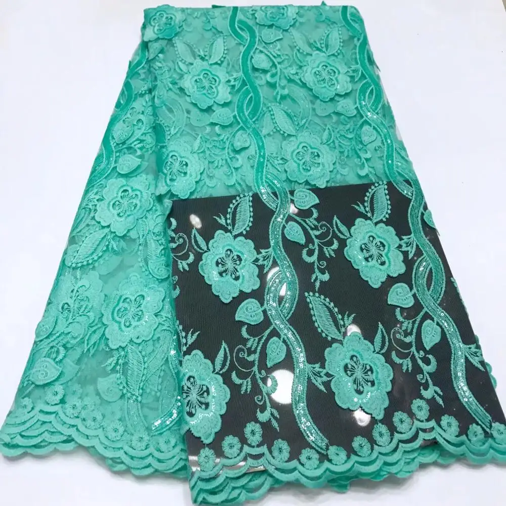 

Mint Green Sequins Mesh Tulle Net Lace Fabrics African Cord Lace For Wedding Prom Dress Lace Material Applique Milk Silk Mesh