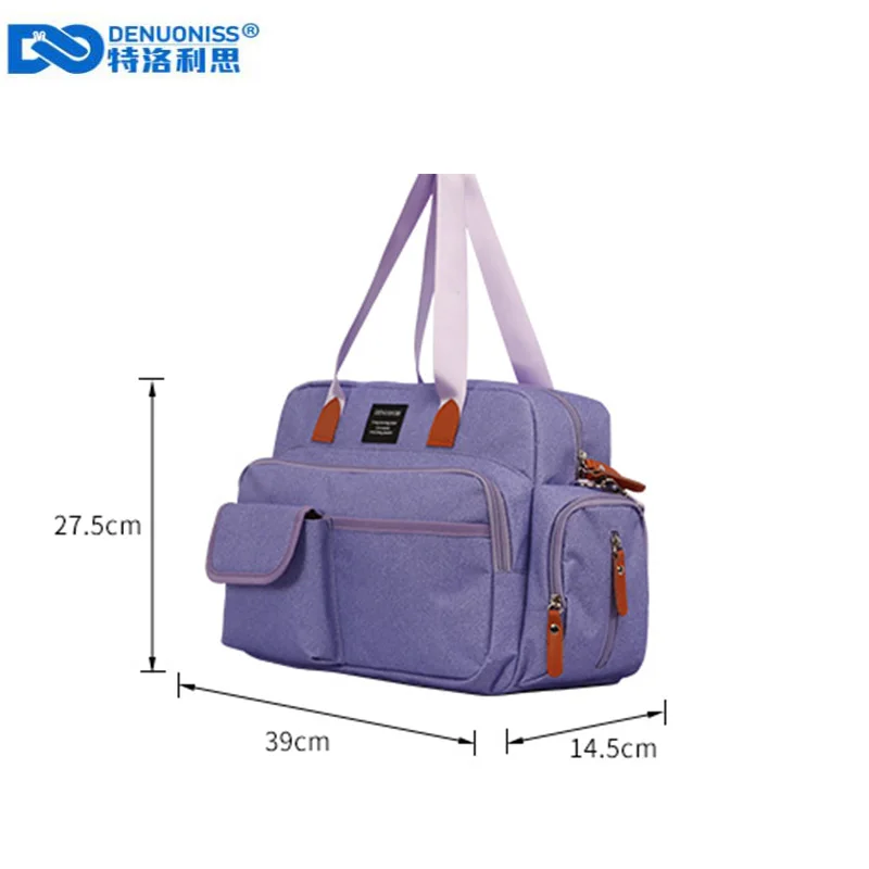 DENUONISS Портативная сумка для мам с пеленками, многофункциональная сумка для подгузников через плечо для мам, сумка для подгузников, сменная Сумка для беременных